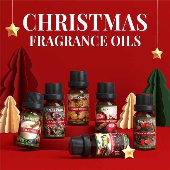 Christmas Fragrance Oils Set - Essential Oils for Diffuser, Soap, Candle - Picture 2 of 8